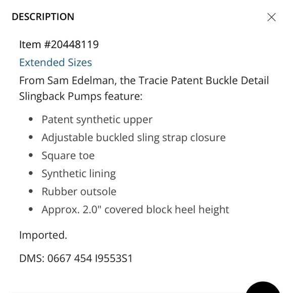 Sam Edelman Tracie Patent Buckle Detail Slingback Pumps size 9 Black in box - Picture 2 of 14